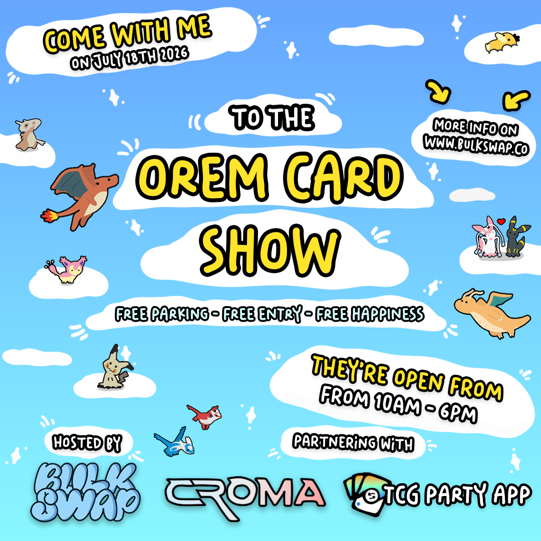 Orem Trading Card Show ad — long-press to save